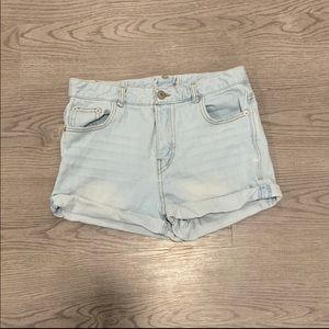 PREMIUM DENIMWEAR - high-rise jean shorts, size 2, in perfect condition